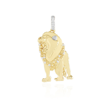 Zilveren hanger met citrienstenen