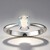 Anello in argento con Opale di Welo