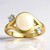 Anello in argento con Perla d'Acqua Dolce Bianca (TPC)