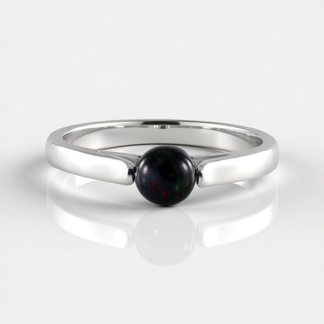 Anello in argento con Opale Mezezo (de Melo Essence)