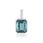 Ciondolo in argento con Fluorite Blu Caraibico