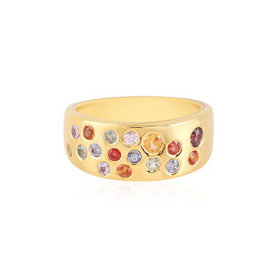 Zilveren ring met saffieren