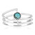 Kingman Blue Mojave Turquoise Silver Ring (Jones Lee)
