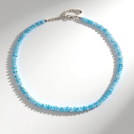 Collana in argento con Topazio Blu Cielo