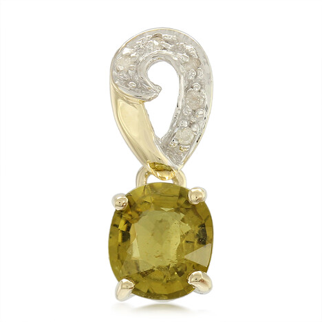 Kupfer-Turmalin-Goldanhänger