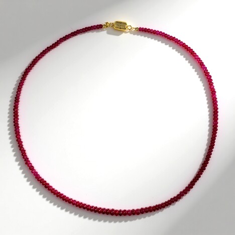 Collana in argento con Rubino Tanzania (Adela Silber)