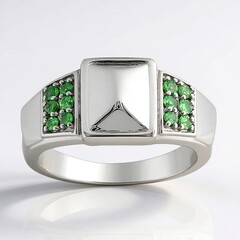 Anello in argento con Tsavorite del Kenya
