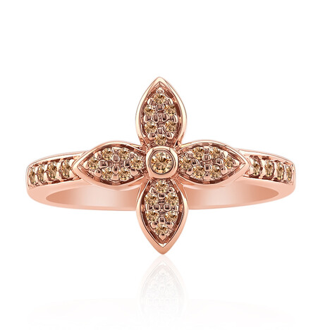 Anillo en oro con Diamante rosa de Francia de Argyle SI1 (Annette)