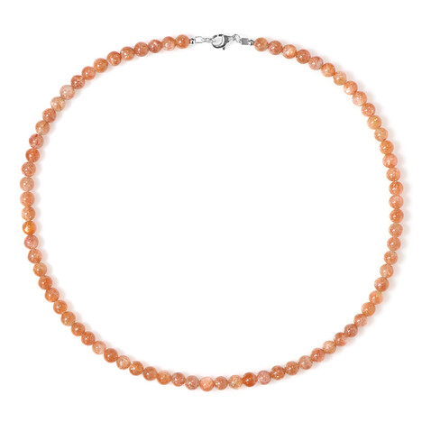 Sonnenstein-Silberhalskette