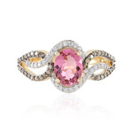 AAA-Brasilianischer Pinkfarbener Turmalin-Goldring (SUHANA)