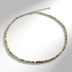Collana in argento con Crisoberillo Occhio di Gatto