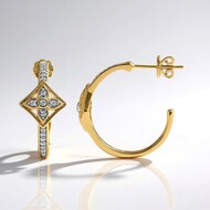 Boucles d'oreilles en or et Diamant SI1 (G) (Annette)