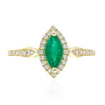 Anello in oro con Smeraldo Colombiano (CIRARI)
