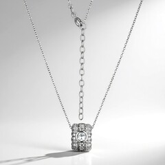 Collana in argento con Topazio Bianco (Adela Silber)