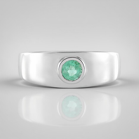 Anello in argento con Smeraldo Colombiano