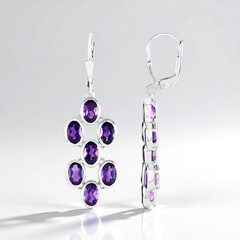 Orecchini in argento con Ametista