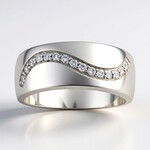 Anello in argento con Diamante I1 (G) (Annette)