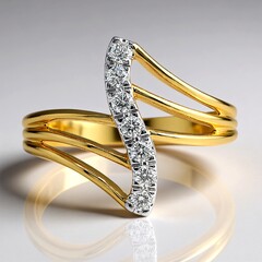 Anello in oro con Diamante VVS1 (G)