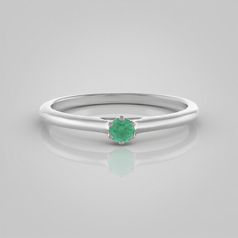 Anello in argento con Smeraldo Russo