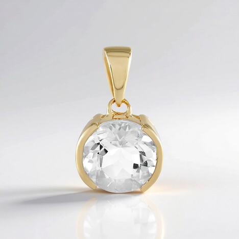 Ciondolo in argento con Quarzo Bianco