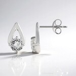 Orecchini in argento con Kunzite Bianca (Pallanova)