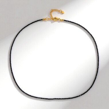 Collar en plata con Diamante negro