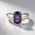 Bague en argent et Quartz azur