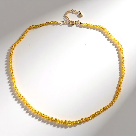 Collana in argento con Berillo Giallo (Adela Silber)