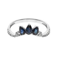 Blauer Ceylon-Saphir-Goldring