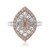 Pinkfarbener I1 Diamant-Goldring (CIRARI)