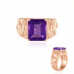 Anello in argento con Ametista Siberiana (de Melo Essence)