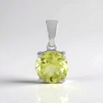 Ciondolo in argento con Quarzo Ouro Verde
