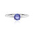 Anello in platino con Tanzanite