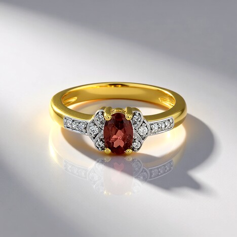 Anello in argento con Zircone Rosa