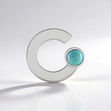 Pendentif en argent et Turquoise (MONOSONO COLLECTION)