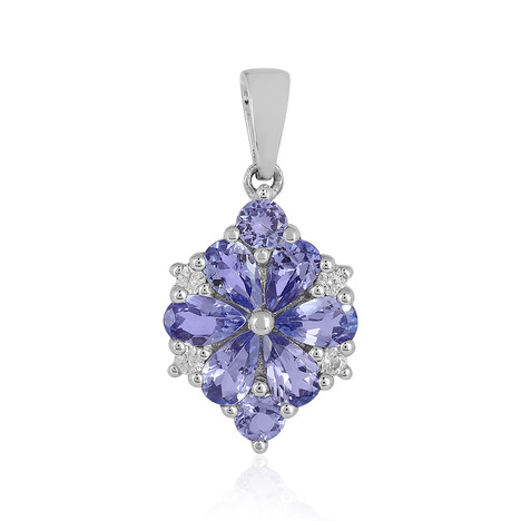 Pendentif en argent et Tanzanite