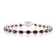 Bracelet en argent et Grenat du Mozambique