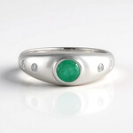 Anello in argento con Smeraldo Socoto