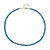 Collana in argento con Apatite Blu Neon