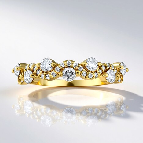 Anello in oro con Diamante SI1 (G) (Annette)
