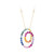 Gouden halsketting met saffieren (CIRARI)