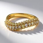 Anello in oro con Diamante Fancy SI2 (CIRARI)