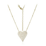 Zircon Silver Necklace (Adela Silber)