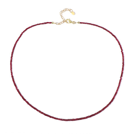 Collana in argento con Spinello Rosso