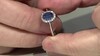 Anillo en plata con Cianita de Nepal
