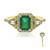 14K AAA Zambian Emerald Gold Ring (CIRARI)