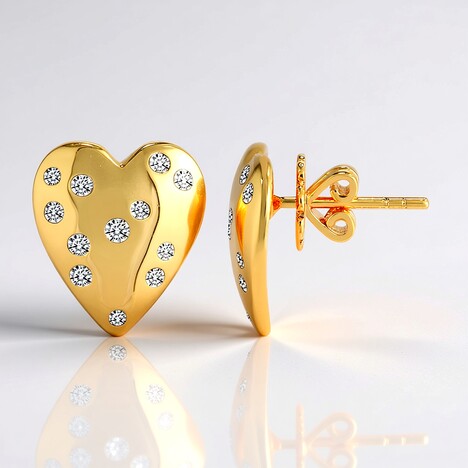 Orecchini in oro con Diamante SI1 (G) (Annette)