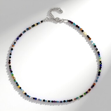 Collar en plata con Rubí Zoisite