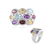 Bague en argent et Topaze bleu ciel (de Melo Essence)