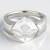 Anello in argento con Quarzo Bianco (MONOSONO COLLECTION)